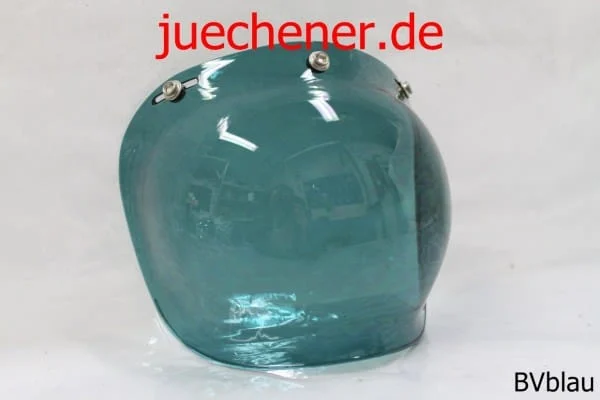 Bubble Visier Bubblevisor blau getönt für Jethelm Vintage Oldschool