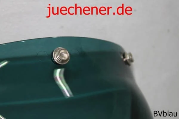 Bubble Visier Bubblevisor blau getönt für Jethelm Vintage Oldschool