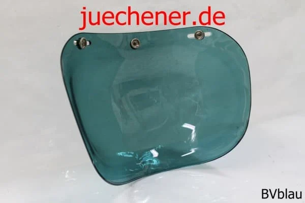 Bubble Visier Bubblevisor blau getönt für Jethelm Vintage Oldschool