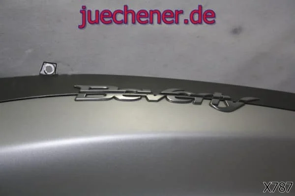 Piaggio Beverly 350 Seitenteil links silber matt linke Seitenverkleidung Heckverkleidung