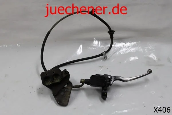 Piaggio X8 Bremszange Vorderrad mit Bremspumpe rechts und Bremsleitung vorne