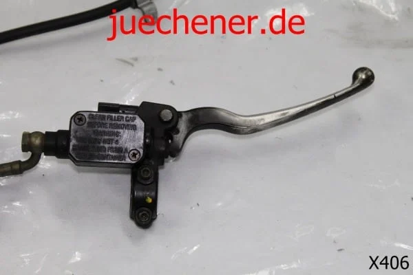 Piaggio X8 Bremszange Vorderrad mit Bremspumpe rechts und Bremsleitung vorne