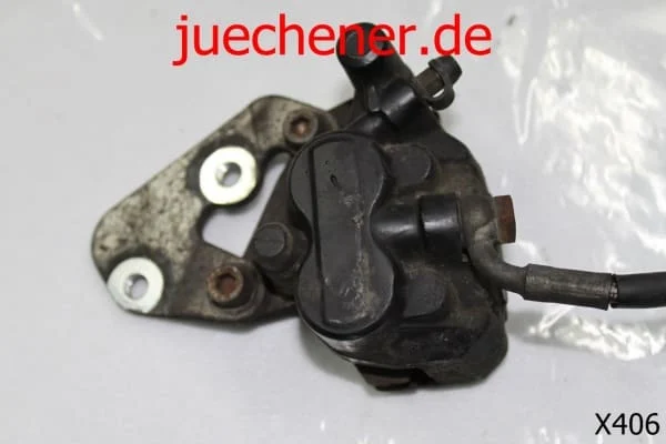 Piaggio X8 Bremszange Vorderrad mit Bremspumpe rechts und Bremsleitung vorne